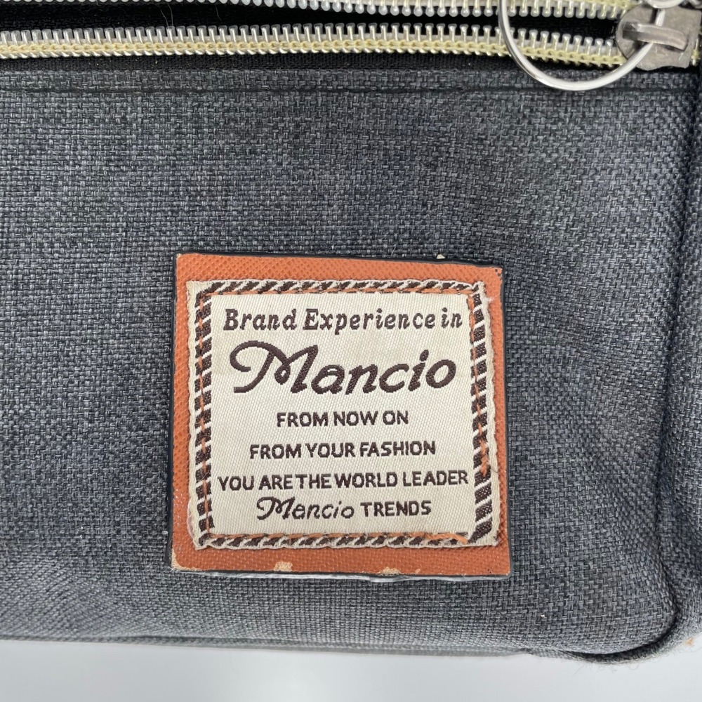 Mancio Vintage Laptop Backpack Gray Canvas USB Charging Port School Travel Bag - Picture 10 of 16
